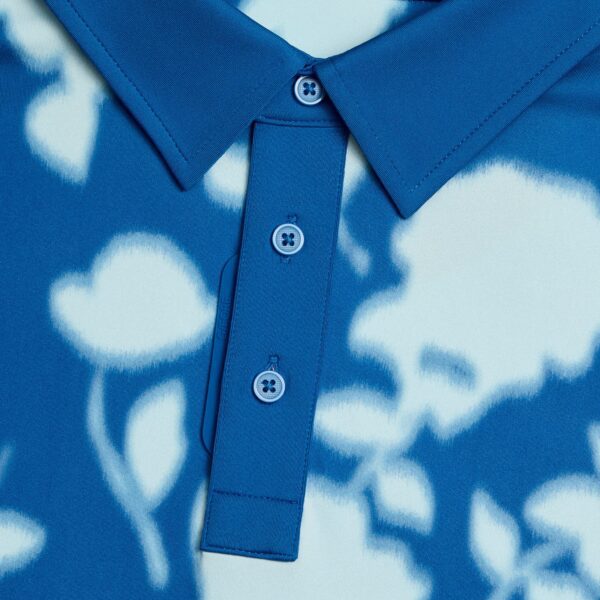 blur floral tech jersey polo - Image 5