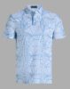 geometric tech piqué polo