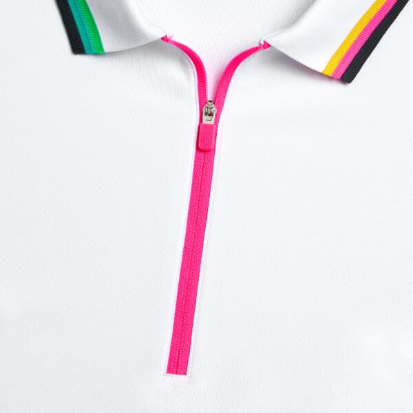TECH PIQUÉ QUARTER ZIP POLO - Image 5