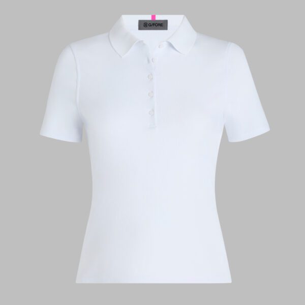 ribbed tech nylon polo
