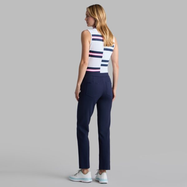tech piqué engineered stripe polo - Image 4