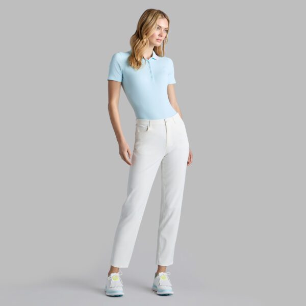 checkered collar ribbed tech polo - Image 3