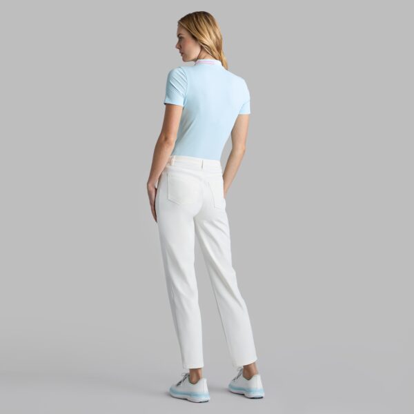 checkered collar ribbed tech polo - Image 4