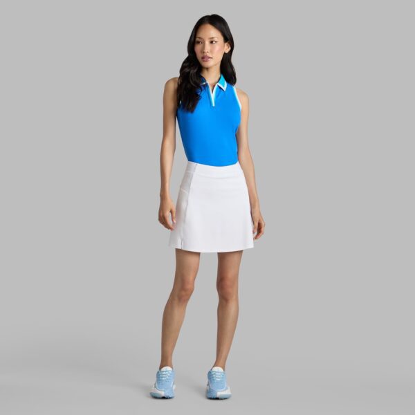 johnny collar ribbed tech sleeveless polo - Image 3