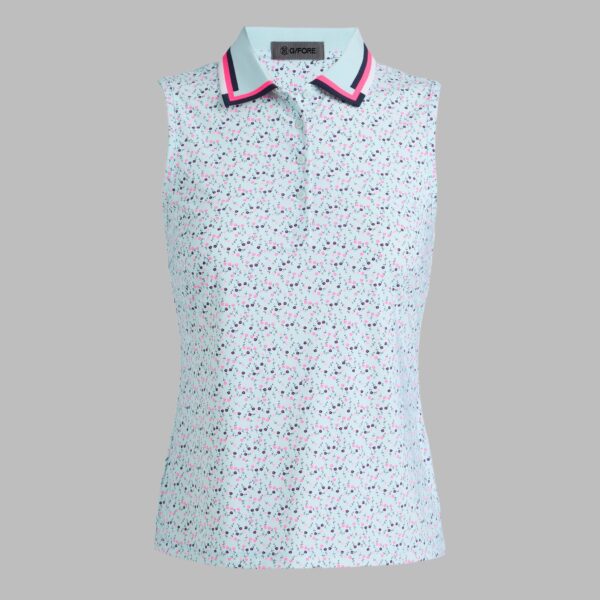 aye poppy silky tech nylon sleeveless polo