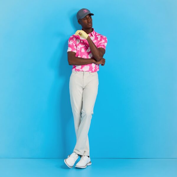 blur floral tech jersey polo - Image 2