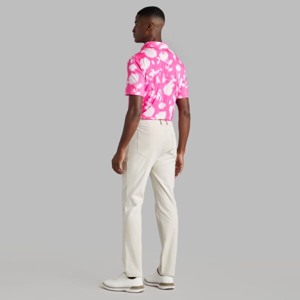 blur floral tech jersey polo - Image 4