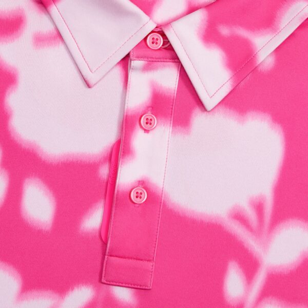 blur floral tech jersey polo - Image 5