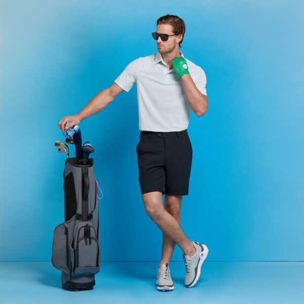 fine stretch jacquard polo - Image 2