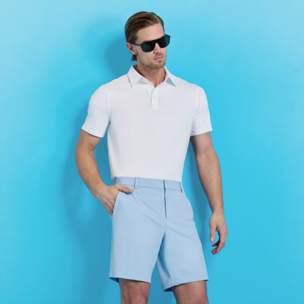 mélange ice nylon polo - Image 12