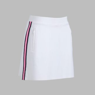 side stripe stretch scuba skort