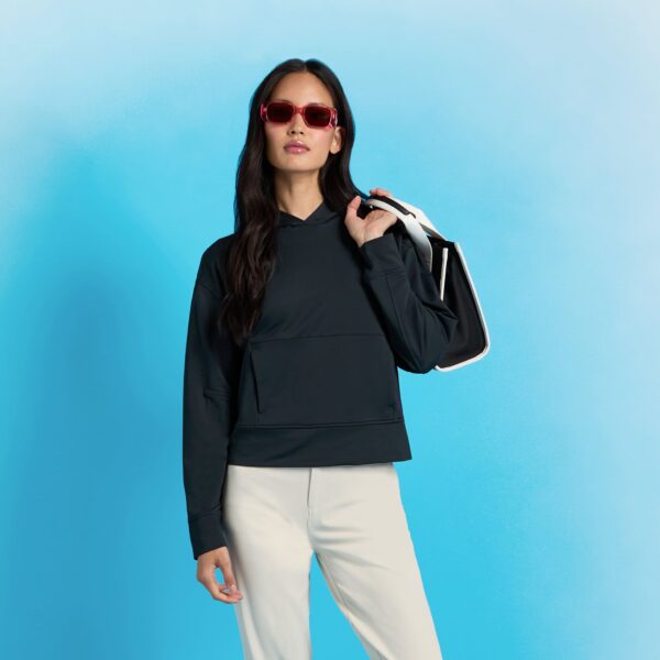 brushed back tech terry hoodie - Image 3