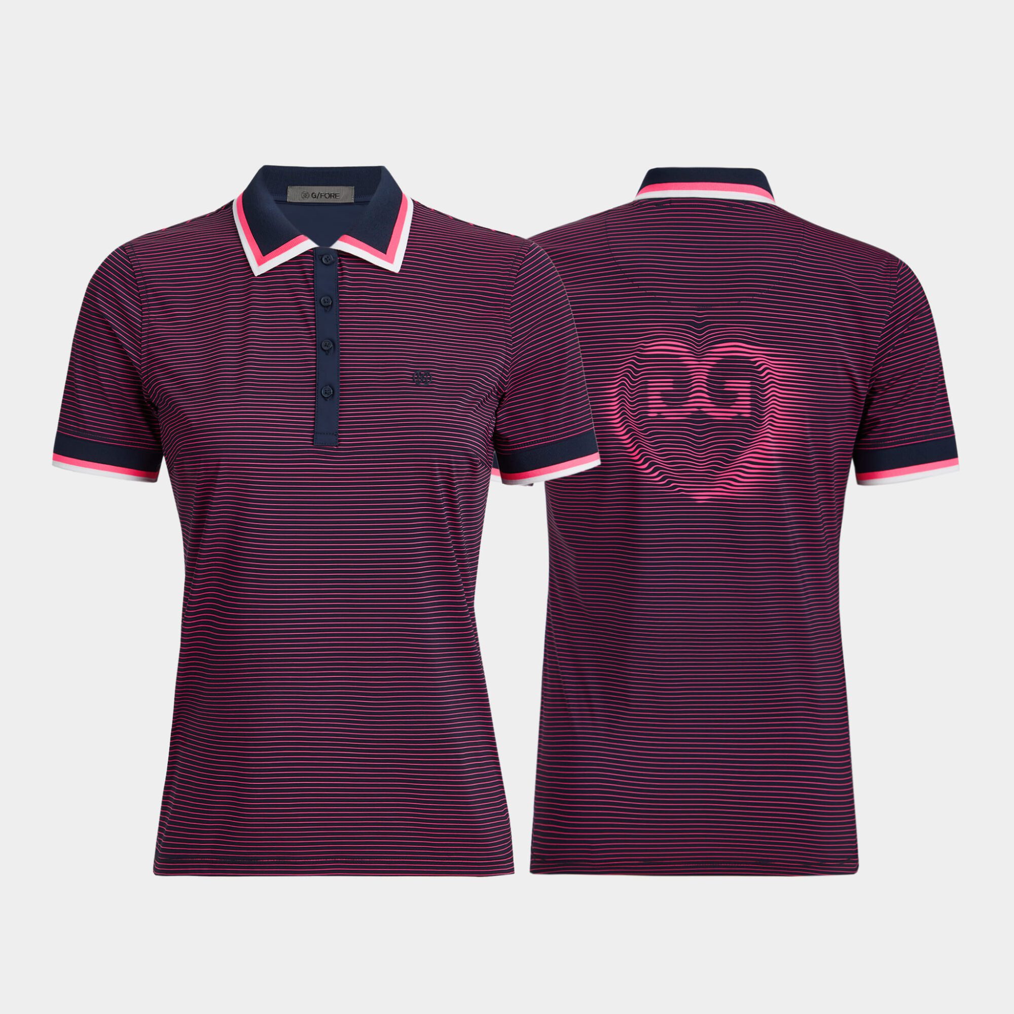 glitch heart g's silky tech nylon polo