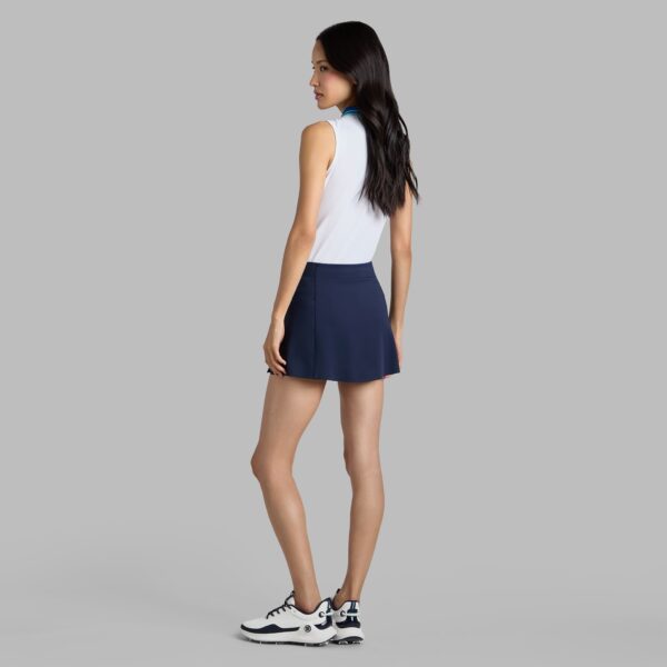 rib collar tech piqué sleeveless polo - Image 4