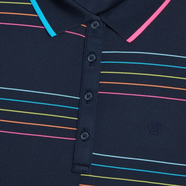split stripe tech piqué sleeveless polo - Image 5