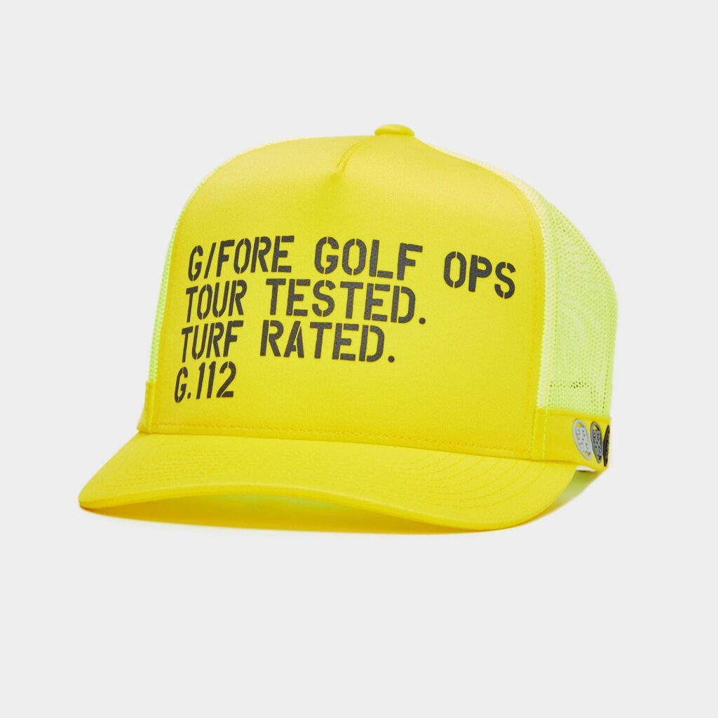 golf ops g.112 interlock knit tall trucker hat