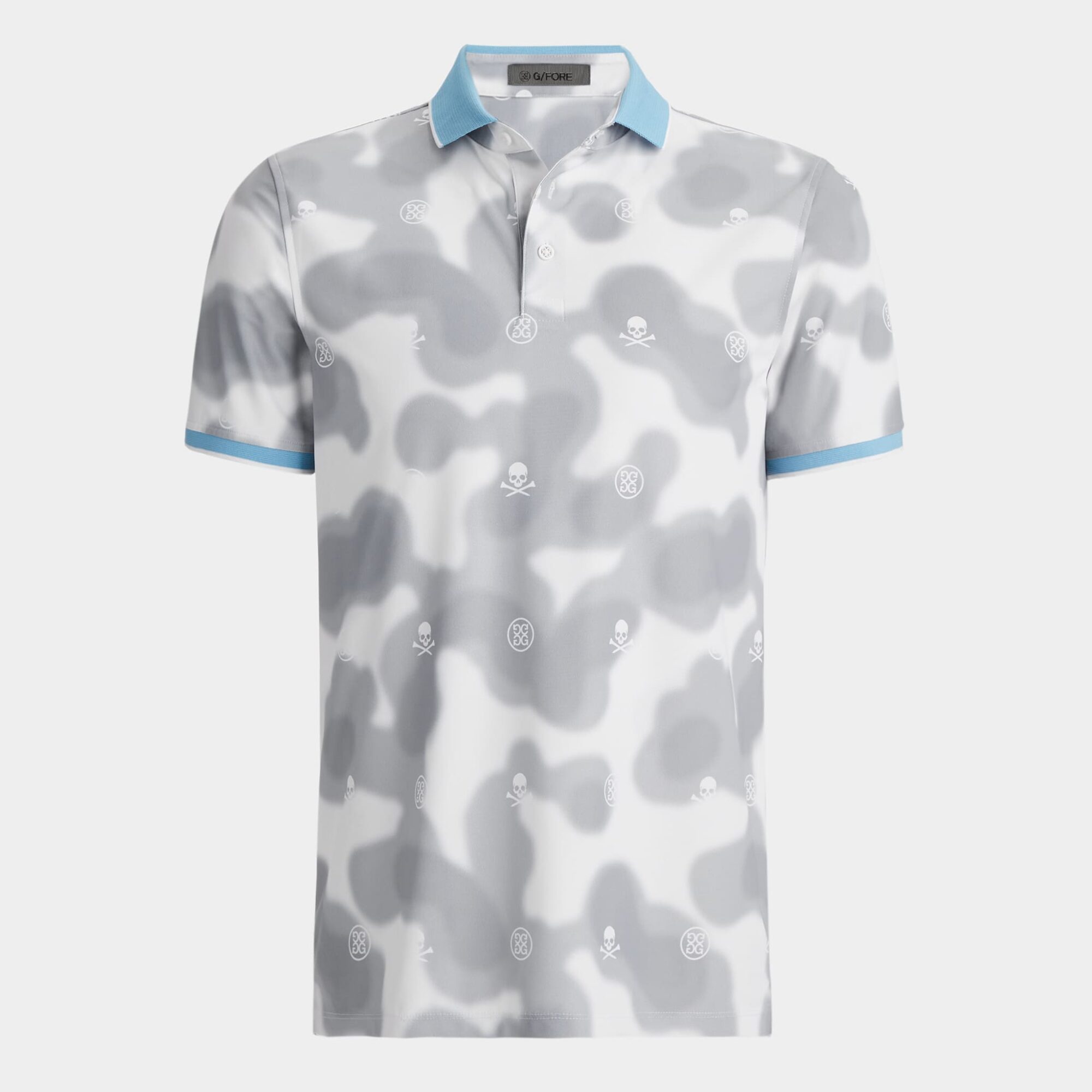 blur icon camo tech piqué polo
