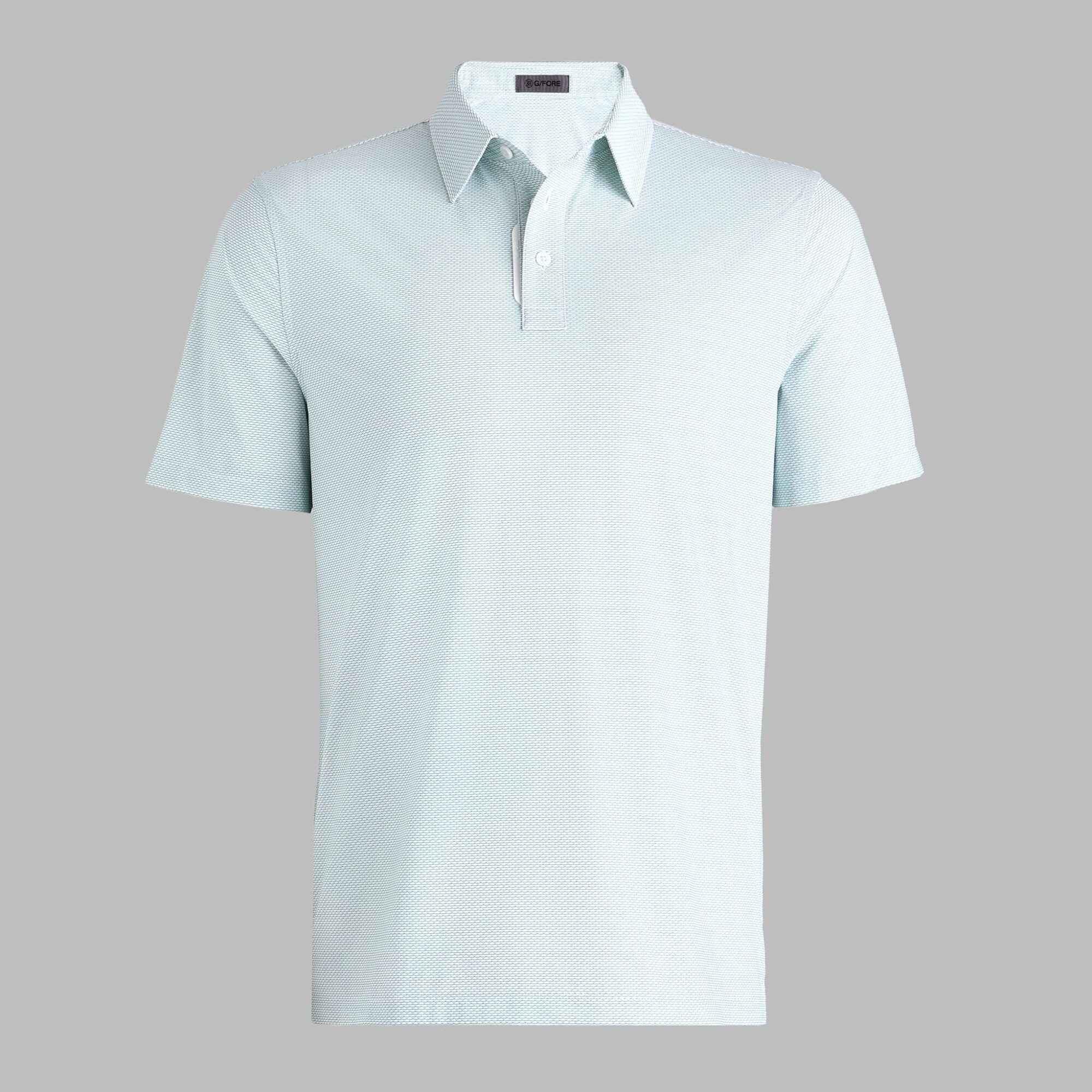 fine stretch jacquard polo