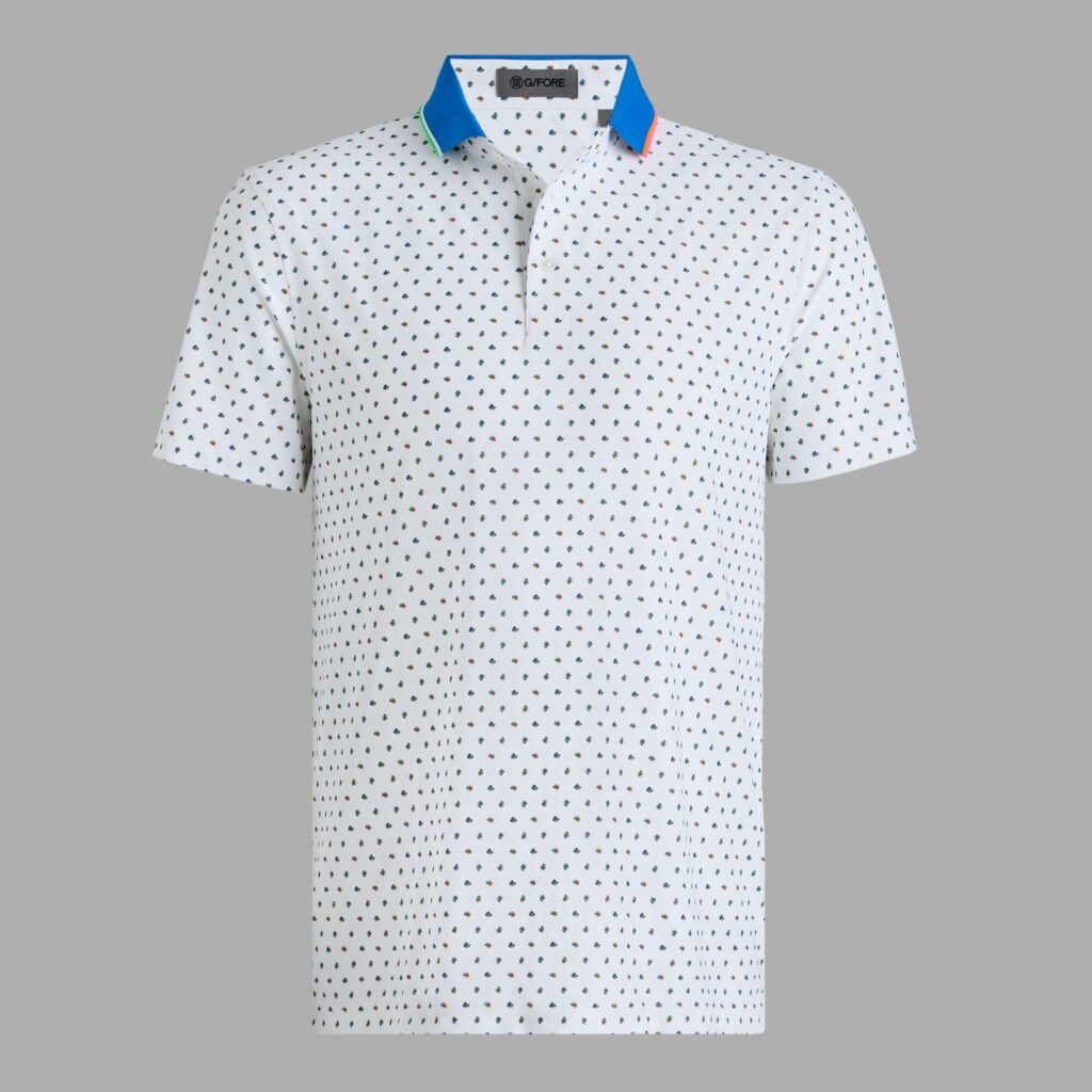 ditsy floral tech piqué polo