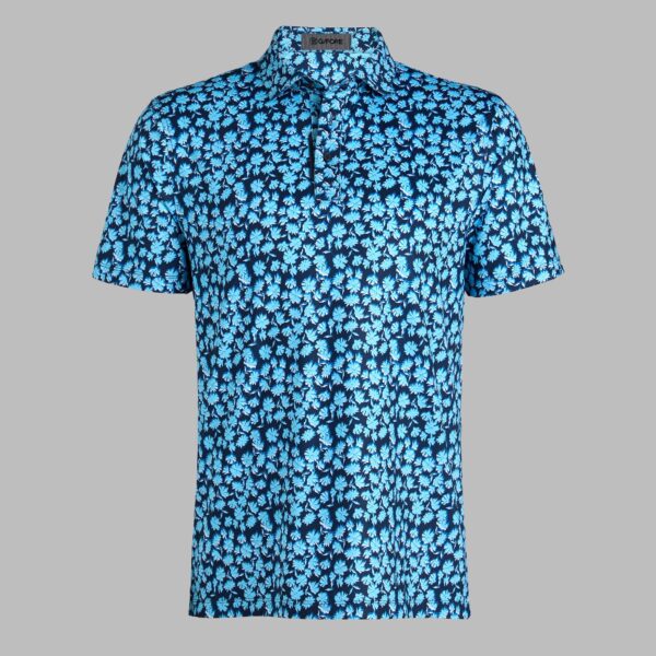 optic floral tech jersey polo