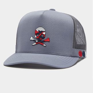 camo skull & ts interlock knit tall trucker hat