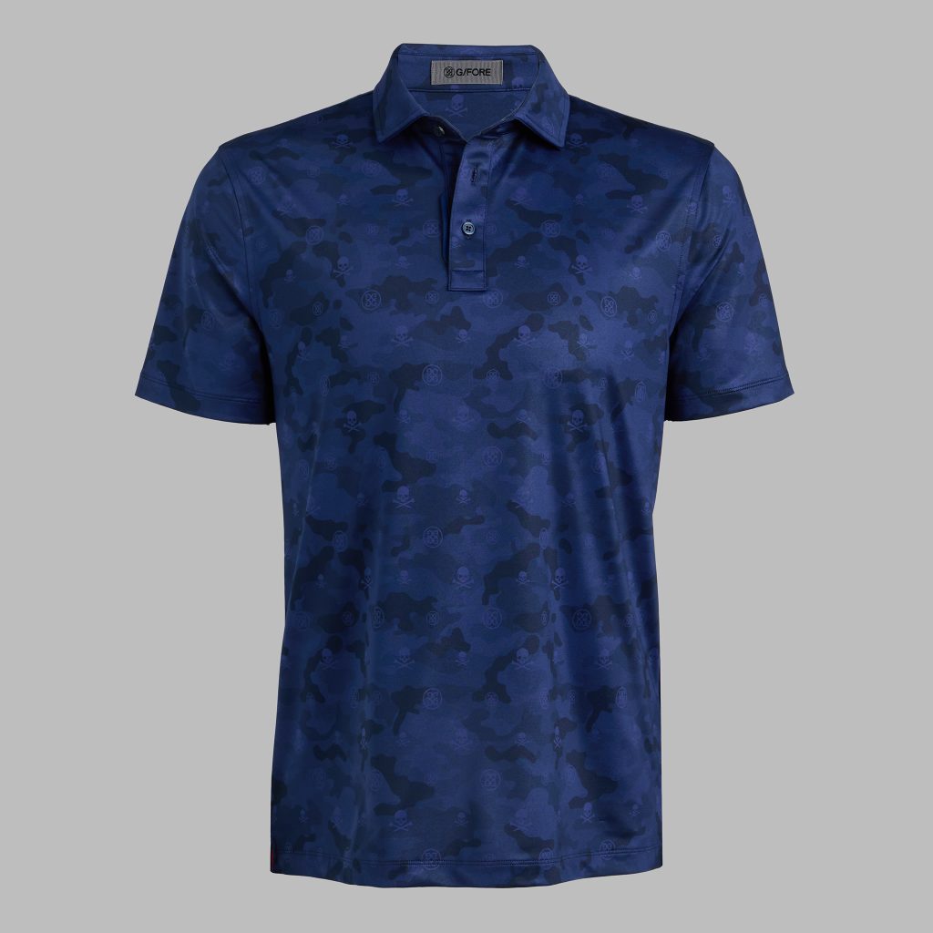 icon camo tech stretch jersey polo