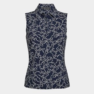 stardust cooling nylon sleeveless polo