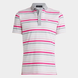 favourite stripe tech jersey tailored fit polo