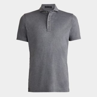 mélange rib gusset tech piqué tailored fit polo