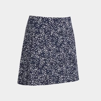 cherry blossom silky tech nylon a-line skort