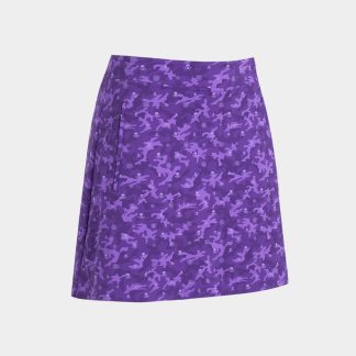 icon camo silky tech nylon a-line skort