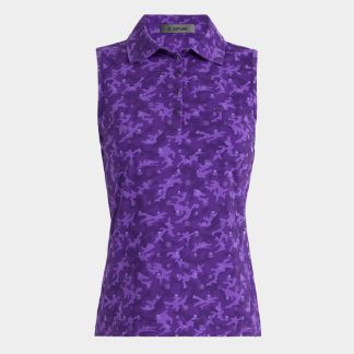 icon camo silky tech nylon sleeveless polo