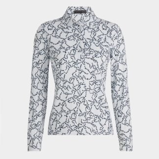star dust tech jersey long sleeve polo