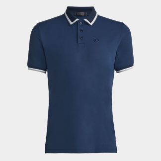 tux banded sleeve tech jersey polo