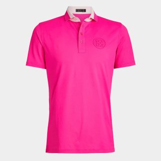 contrast collar tech piqué modern spread collar polo