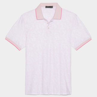 blossom rib collar tech jersey polo