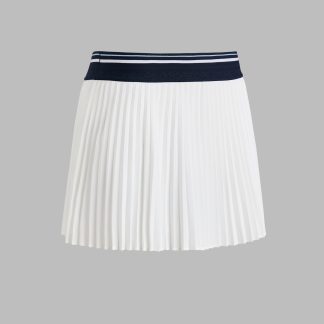 micropleat stretch woven highwaisted skort