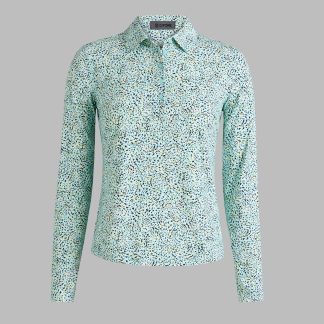 fireworks silky tech nylon long sleeve polo
