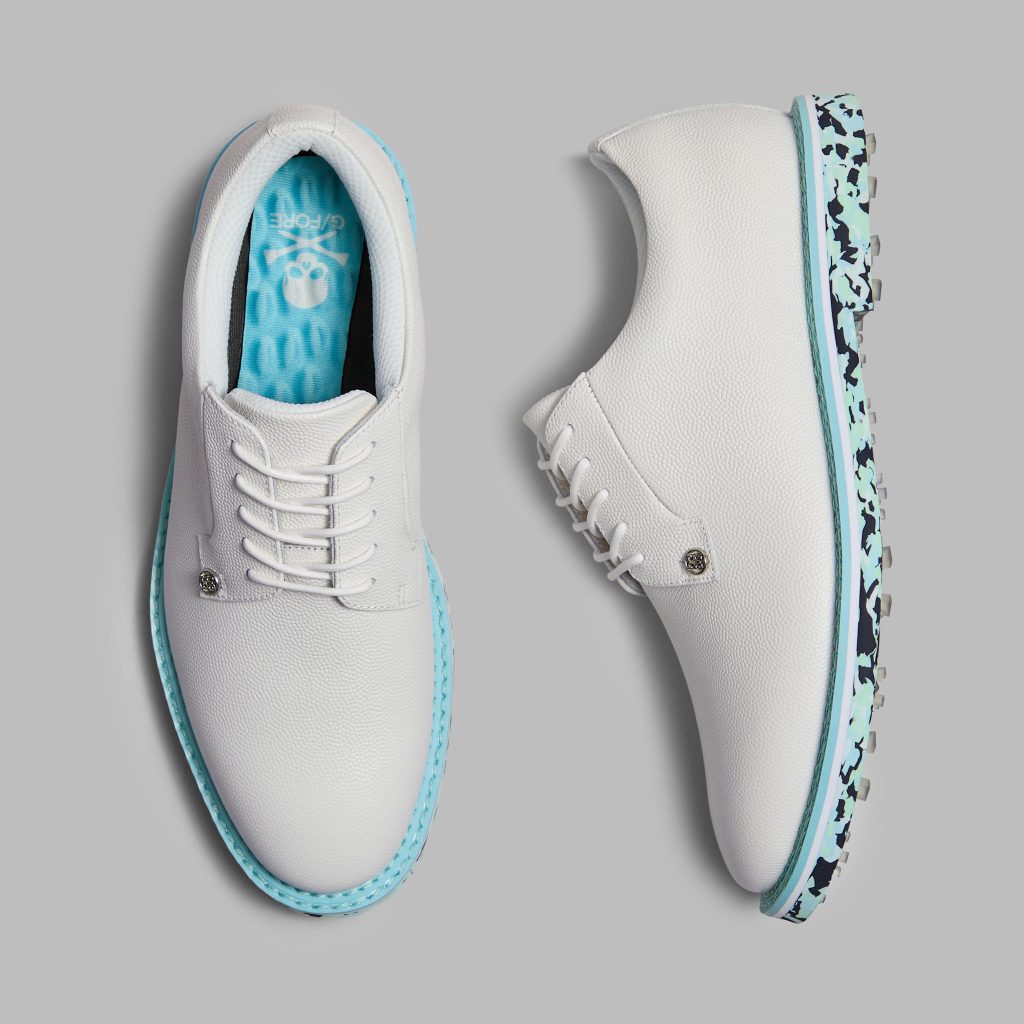 men's gallivanter camo sole leather golf shoe