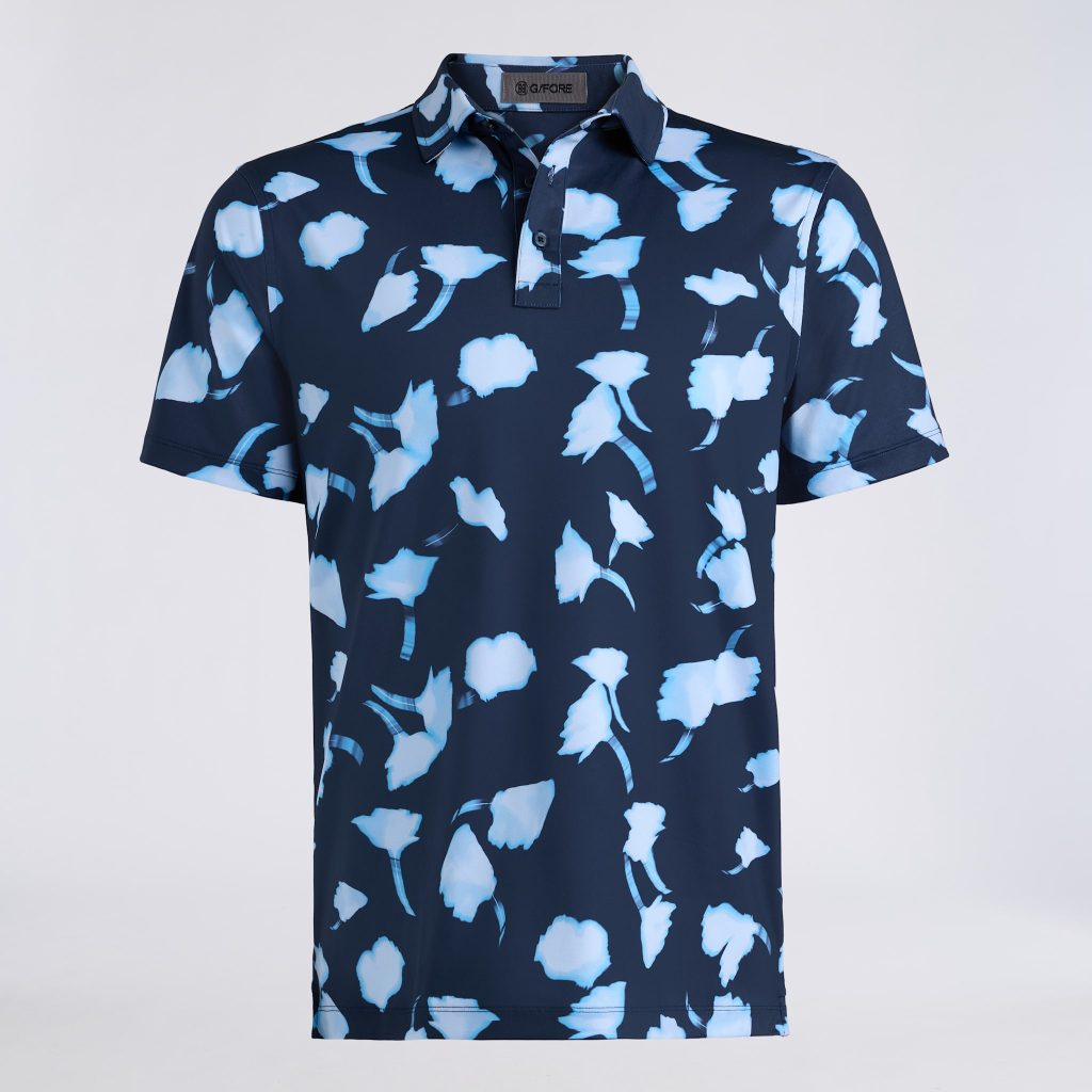 ghost floral tech jersey polo