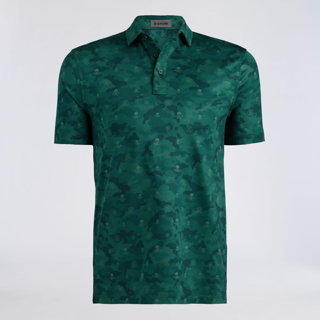 icon camo tech stretch jersey polo