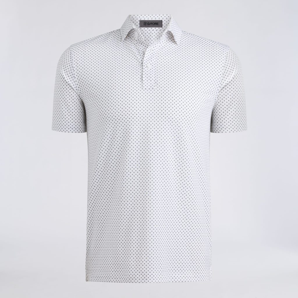 all play foulard geo stretch knit polo
